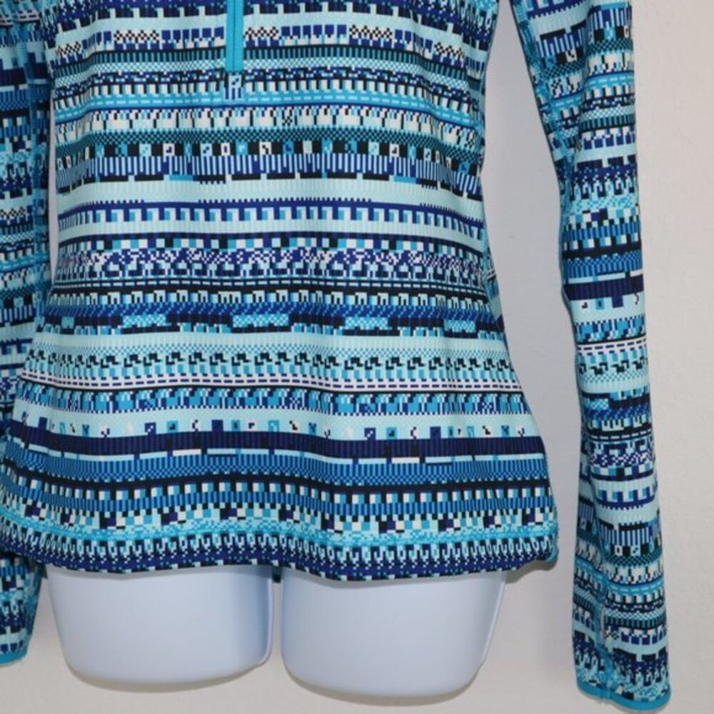 Nike Pro Top Sz S Dri Fit Half Zip‎ printed long sleeves Pullover - Picture 6 of 12